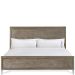 Intrigue Panel Bed with Metal Footboard in Hazelwood