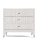 Hepburn Three Drawer Nightstand in Platinum Drift