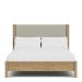 Davie Upholstered Bed in Pale Oak