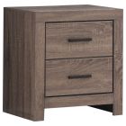 Brantford Two-drawer Nightstand Barrel Oak