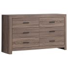 Brantford Six-drawer Dresser Barrel Oak