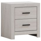 Brantford Two-drawer Nightstand Coastal White