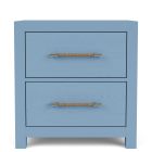 Rosalie Two Drawer Nightstand in Cabana Blue