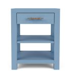 Rosalie One Drawer Nightstand in Cabana Blue