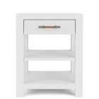 Rosalie One Drawer Nightstand in White Caps