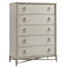 Maisie Five Drawer Chest in Champagne