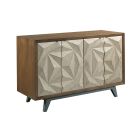 Ad Modern Synergy Morphe Console in Ambrosia Maple/Rolled Steel