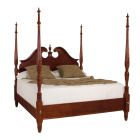 Cherry Grove Pediment Poster Bed in Classic Antique Cherry Finish