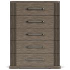 Sariel Five Drawer Chest in Designer Espreso