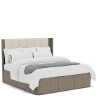 Sariel Upholstered Bed in Designer Espreso