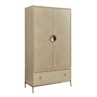Lenox Astral Armoire in Alabaster/Champagne