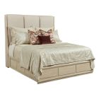 Lenox Siena Upholstered Bed in Alabaster/Champagne