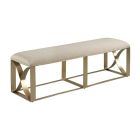Lenox Bench in Champagne Brassy