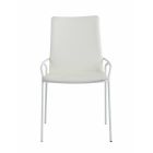 Chintaly Imports Alicia Contemporary White Upholstered Side Chair in Matte White