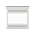 Liberty Furniture Allyson Park Crown Mirror in Wirebrushed White w/ Charcoal Tops