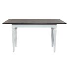 Liberty Furniture Allyson Park Counter Height Leg Table in Wirebrushed White w/ Charcoal Tops