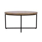 Ames Round Coffee Table in Brown