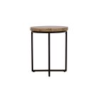 Ames Round End Table in Brown