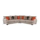 Jackson Furniture Ava Sectional w/ USB Port in Cashew