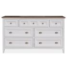 Heron Cove Two Tone Drawer Dresser in Chalk White and Dovetail Grey