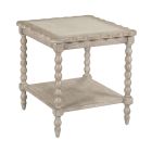 Cambric Batiste End Table in Breve