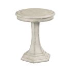 Cambric Civette Round End Table in Crème