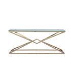 Chintaly Imports Contemporary Sofa Table in Gold