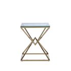 Chintaly Imports Contemporary Lamp Table in Gold