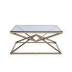 Chintaly Imports Contemporary Cocktail Table in Gold