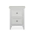 Heron Cove Small Drawer Nightstand in Chalk White