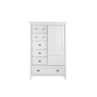 Heron Cove Door Chest in Chalk White