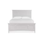 Heron Cove Panel Bed with Storage Rails in Chalk White