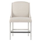 Bernhardt Interiors Slope Fabric Counter Stool in Glacier White