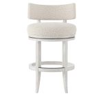 Bernhardt Interiors Hirsch Fabric Counter Stool in Glacier White
