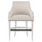 Bernhardt Interiors Keeley Fabric Counter Stool in Glacier White
