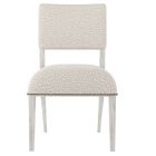 Bernhardt Interiors Moore Fabric Side Chair in Glacier White