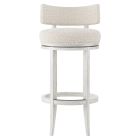 Bernhardt Interiors Hirsch Fabric Bar Stool in Glacier White