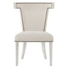 Bernhardt Interiors Remy Fabric Side Chair in Glacier White