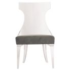 Bernhardt Interiors Tahlia Fabric Side Chair in Clear/Gray