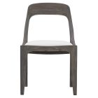 Bernhardt Interiors Kellan Fabric Side Chair in White/Smoked Truffle