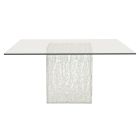 Bernhardt Interiors Arctic Suqare Dining Table in Clear