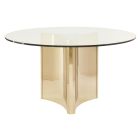 Bernhardt Interiors Abbott Round Dining Table in Gold
