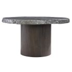 Bernhardt Interiors Cahill Round Dining Table in Gray Brown