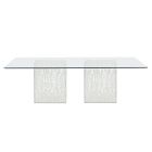 Bernhardt Interiors Arctic Rectangular Dining Table in Clear
