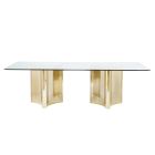 Bernhardt Interiors Abbott Rectangular Dining Table in Gold