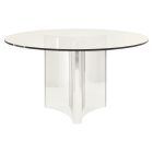 Bernhardt Interiors Abbott Round Dining Table in Clear