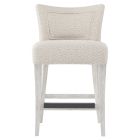 Bernhardt Interiors Giles Fabric Counter Stool in Glacier White