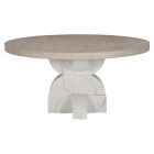Bernhardt Interiors Constantin Round Dining Table in Flaxen