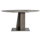 Bernhardt Interiors Equis Round Dining Table in Graphite