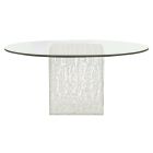 Bernhardt Interiors Arctic Round Dining Table in Clear